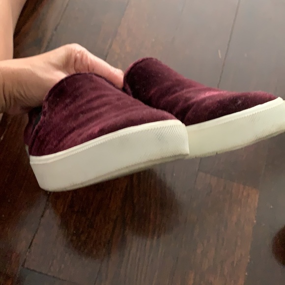 Vince Velvet burgundy flats - Picture 4 of 4